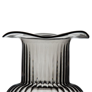 Vase en verre gris TULIP